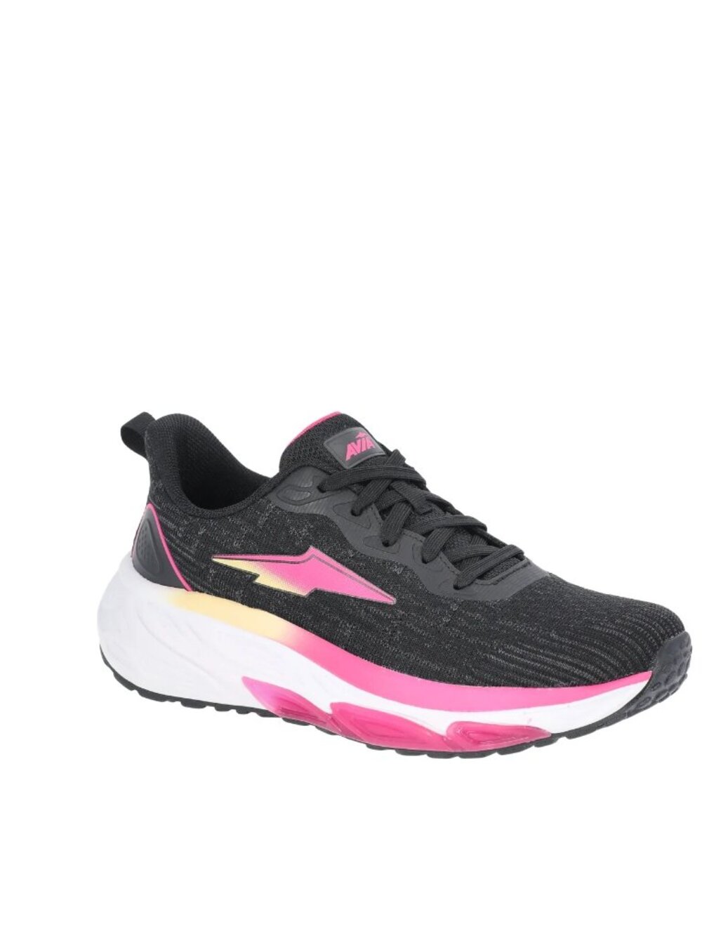 New Women's Avia Gel Athletic Sneakers Size 7 Black/Pink/White